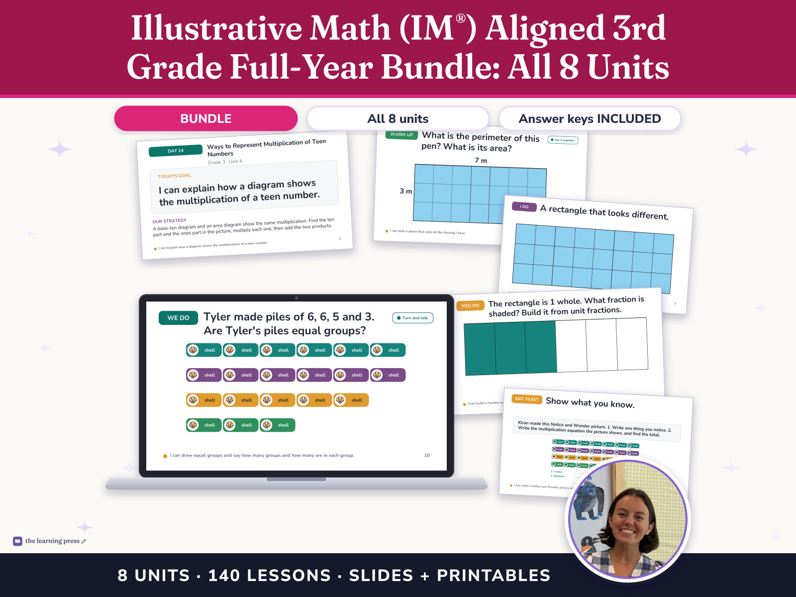 Preview page 1 of Illustrative Math (IM®) Aligned 3rd Grade Full-Year Bundle: All 8 Units