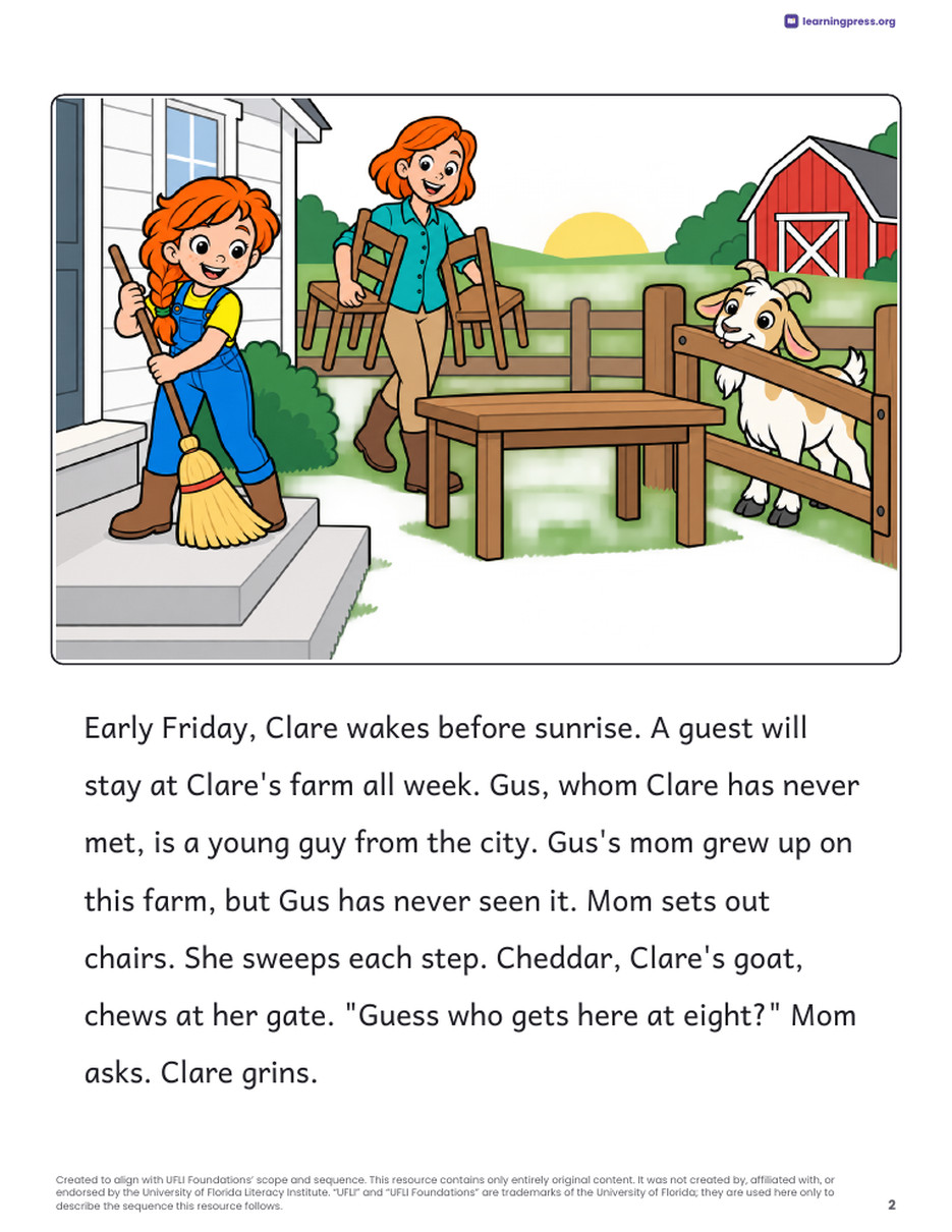 Preview page 3 of UFLI-Aligned Decodable Reader · Lessons 111–118