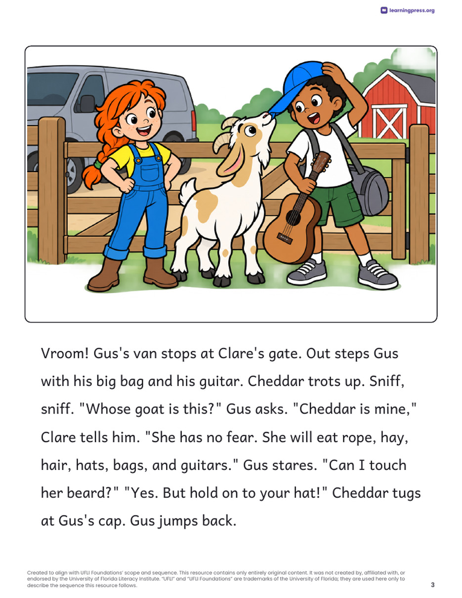 Preview page 4 of UFLI-Aligned Decodable Reader · Lessons 111–118
