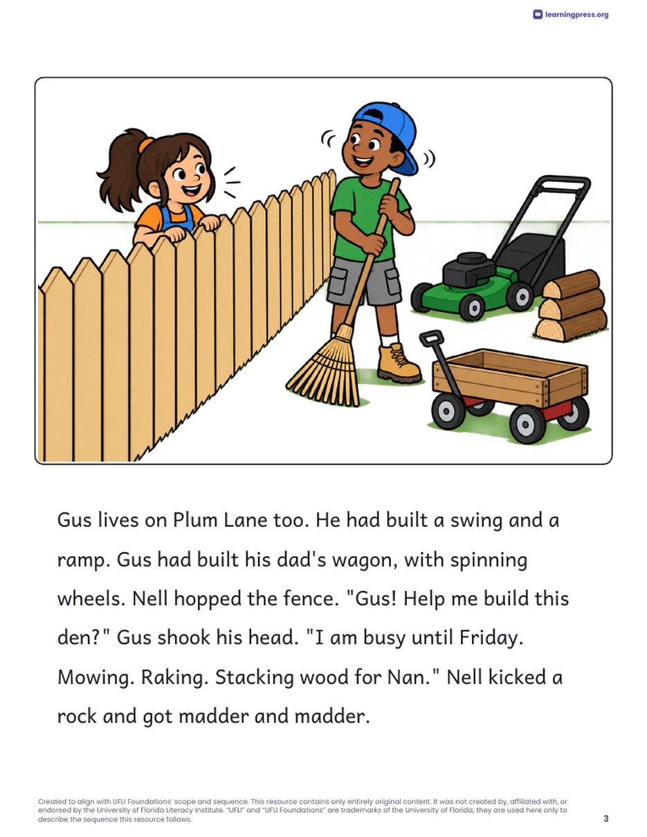 Preview page 4 of UFLI-Aligned Decodable Reader · Lessons 107–110