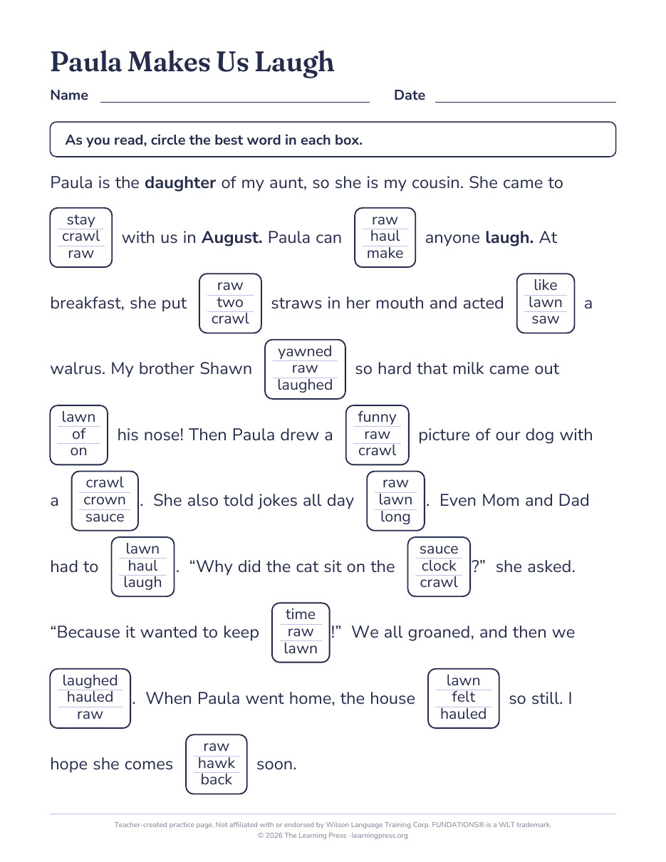 Preview page 3 of Fundations®-Aligned Maze Passages · Level 2 Unit 16