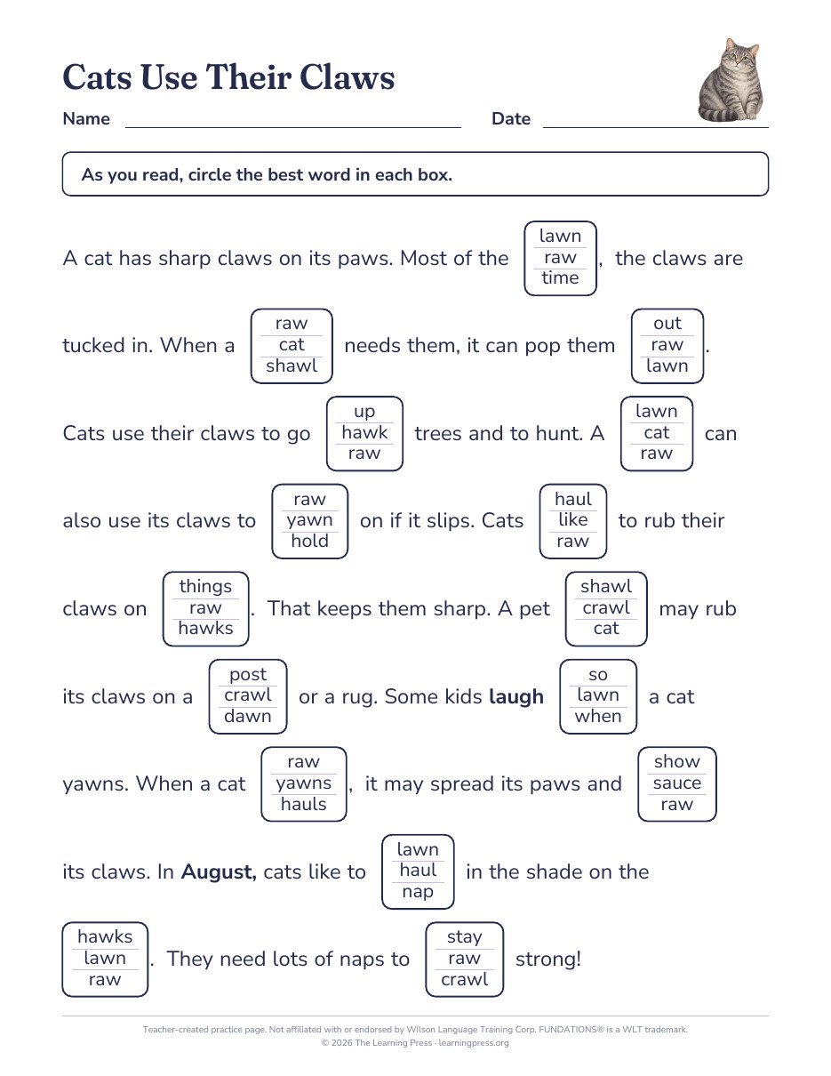 Preview page 4 of Fundations®-Aligned Maze Passages · Level 2 Unit 16