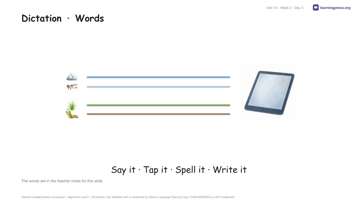 Preview page 4 of Fundations Level 1 — Complete Level Bundle (Units 1–14)