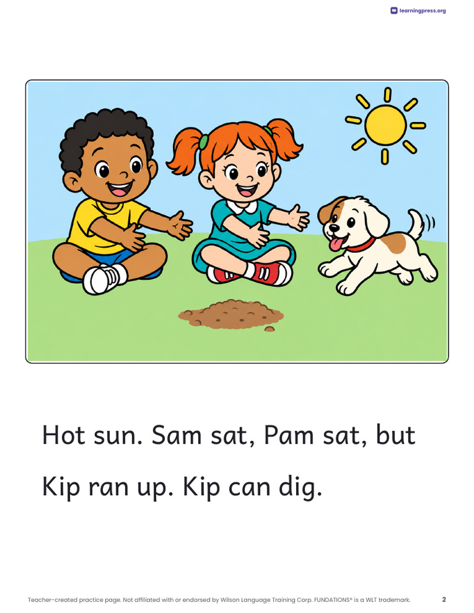 Preview page 3 of Fundations®-Aligned Decodable Reader · Level K Unit 2