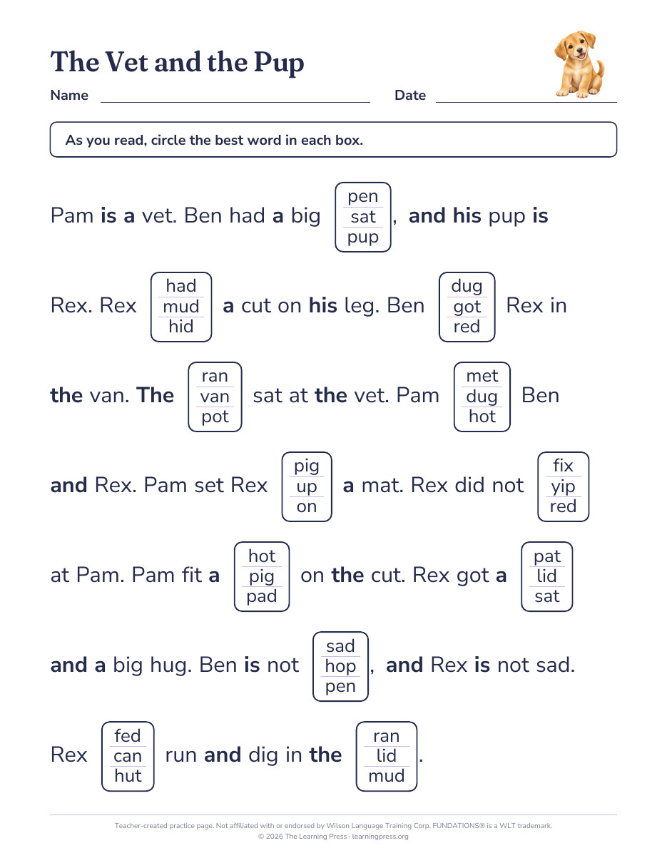 Preview page 1 of Fundations®-Aligned Maze Passages · Level 1 Unit 2