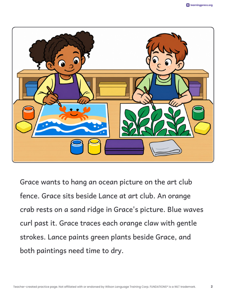 Preview page 3 of Fundations®-Aligned Decodable Reader · Level 3 Unit 12