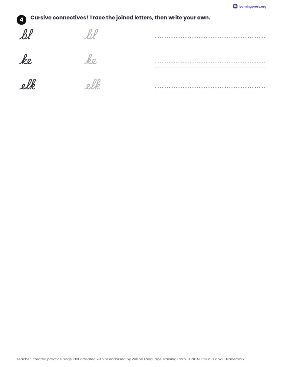 Preview page 4 of Fundations Level 3 Unit 1 Daily Lesson Work Pages