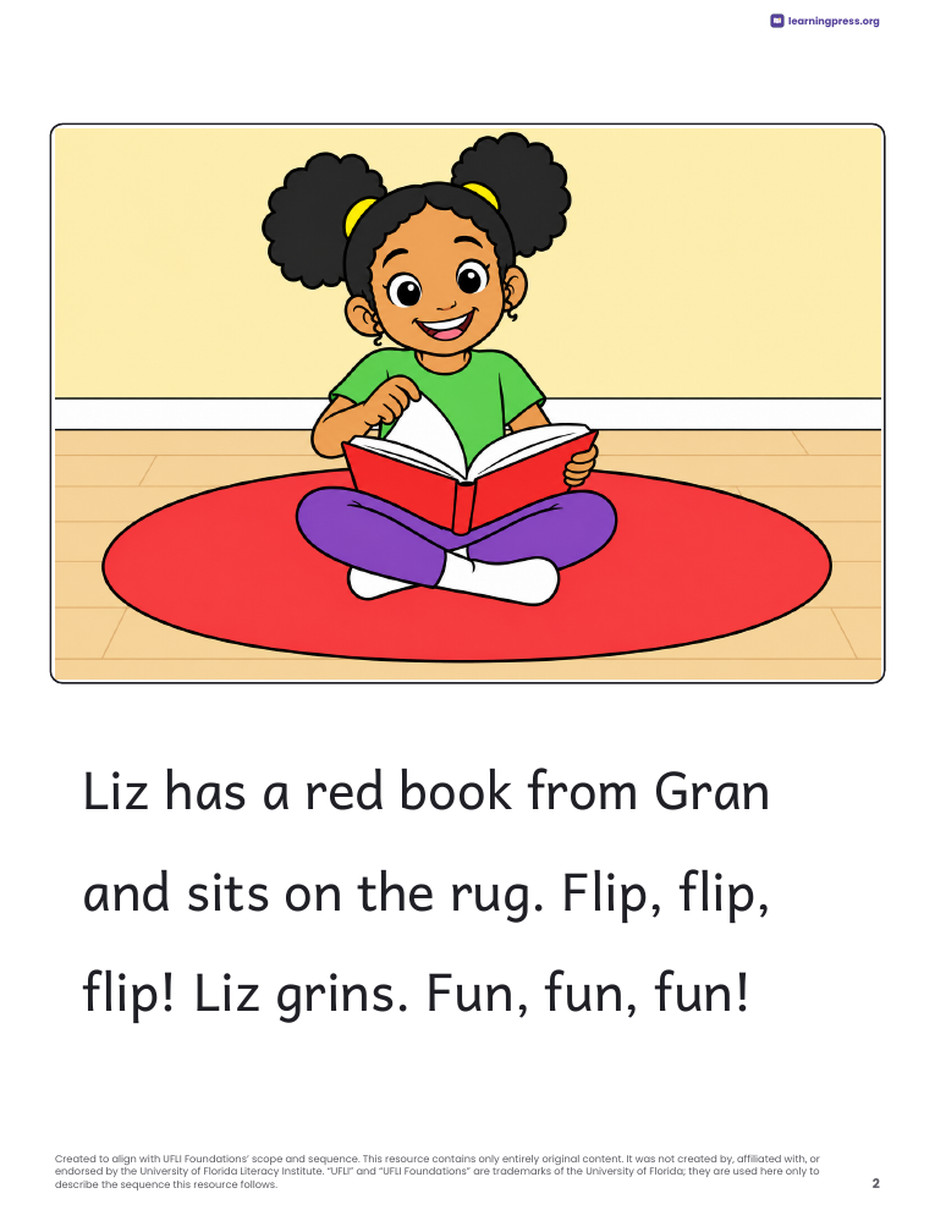 Preview page 3 of UFLI-Aligned Decodable Reader · Lessons 25–34