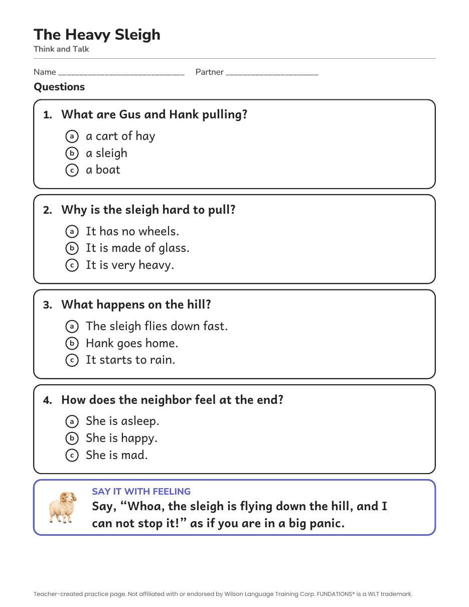 Preview page 3 of Fundations-Aligned Partner Reader's Theater · Level 3 Unit 10