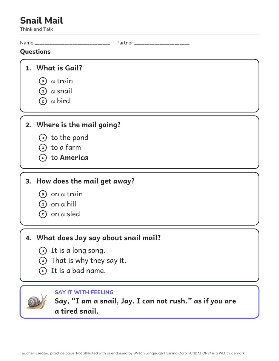 Preview page 3 of Fundations-Aligned Partner Reader's Theater · Level 2 Unit 10