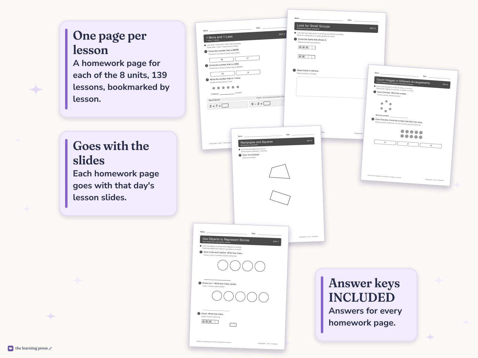Preview page 4 of Illustrative Math (IM®) Aligned Kindergarten Full-Year Homework: All 8 Units