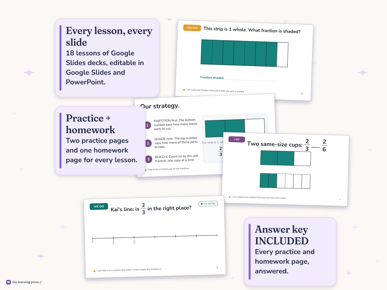Preview page 4 of Illustrative Math (IM®) Aligned 3rd Grade Unit 5 Bundle: Fractions as Numbers