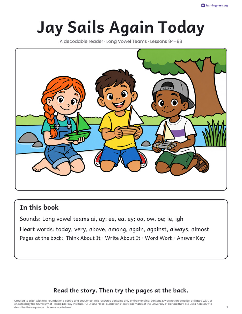 Preview page 2 of UFLI-Aligned Decodable Reader · Lessons 84–88
