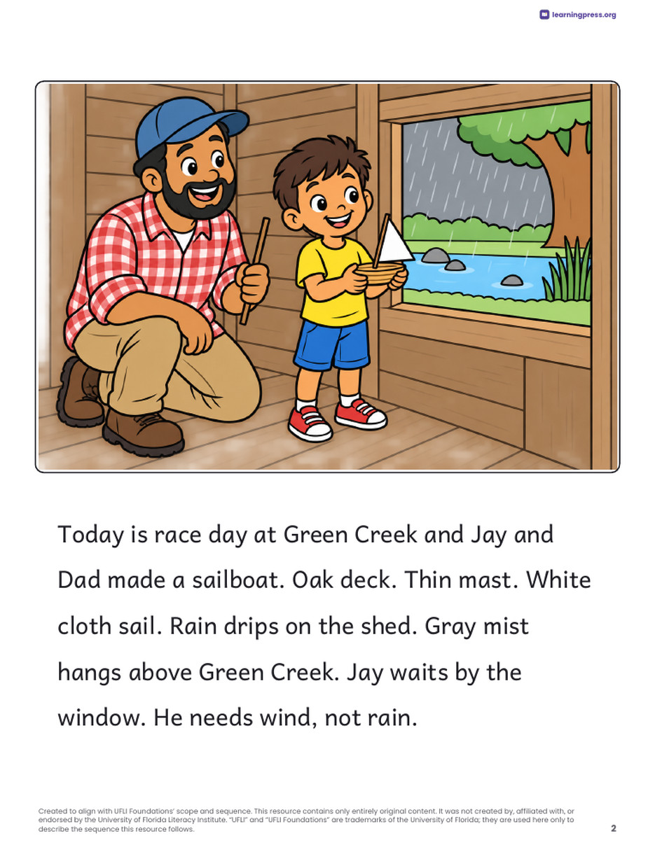 Preview page 3 of UFLI-Aligned Decodable Reader · Lessons 84–88