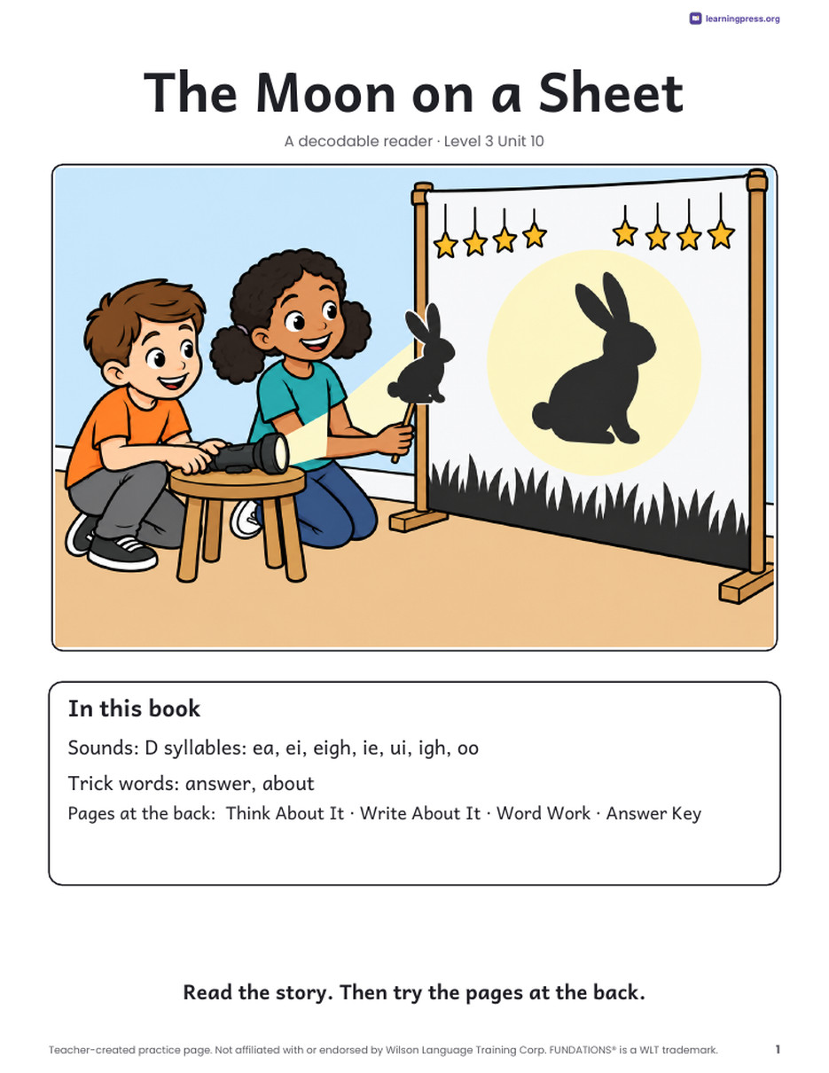 Preview page 2 of Fundations®-Aligned Decodable Reader · Level 3 Unit 10
