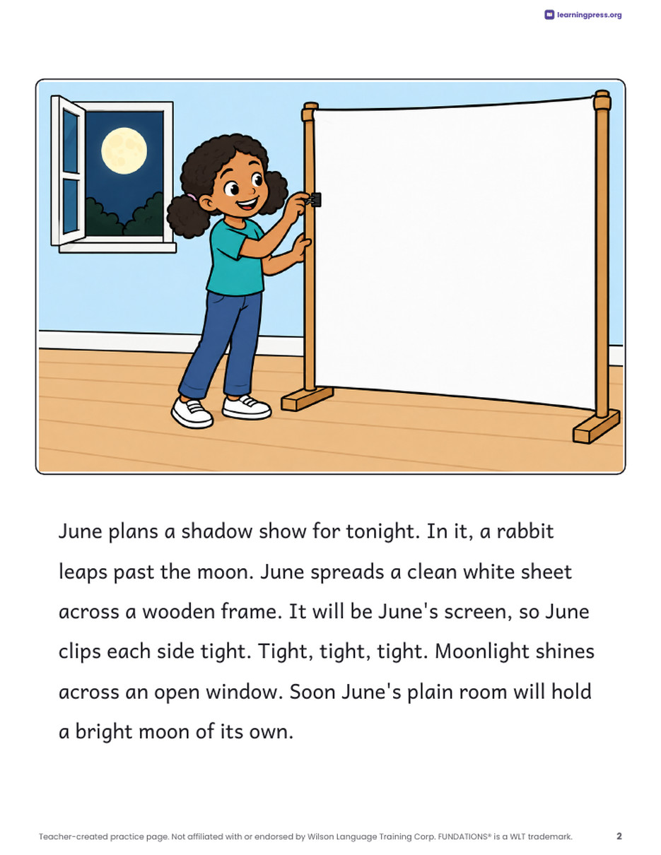 Preview page 3 of Fundations®-Aligned Decodable Reader · Level 3 Unit 10