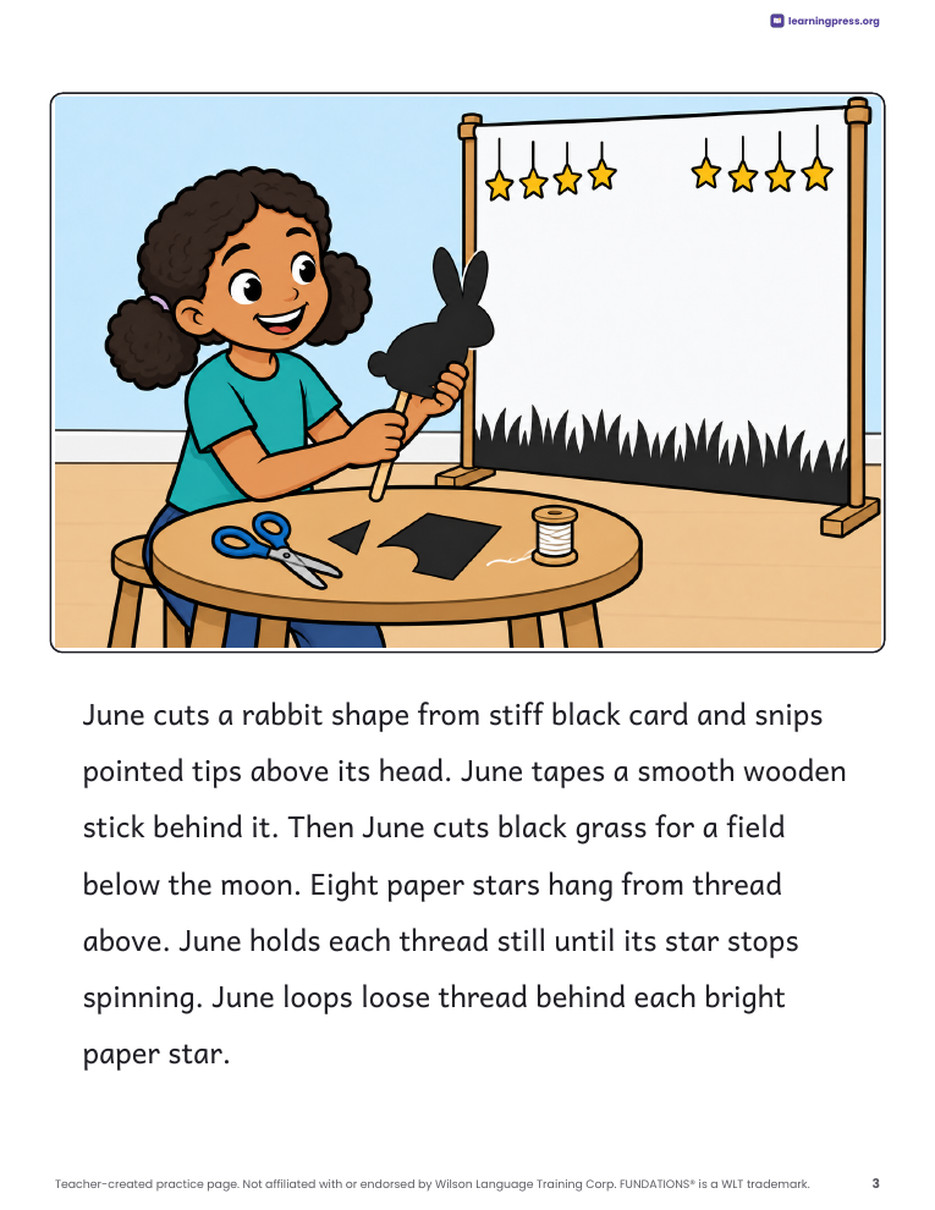Preview page 4 of Fundations®-Aligned Decodable Reader · Level 3 Unit 10