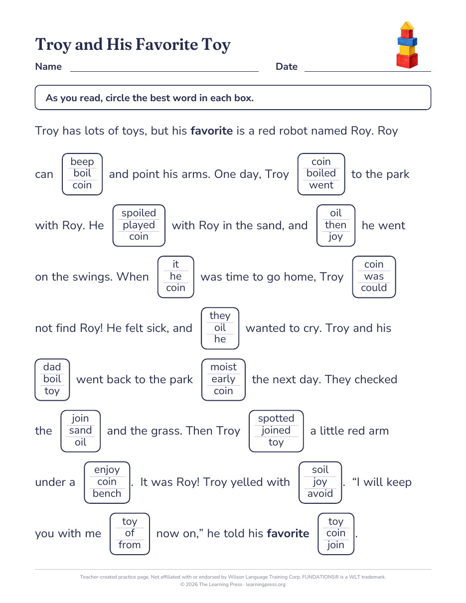 Preview page 1 of Fundations®-Aligned Maze Passages · Level 2 Unit 12