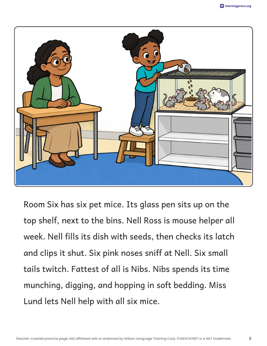 Preview page 3 of Fundations®-Aligned Decodable Reader · Level 3 Unit 2