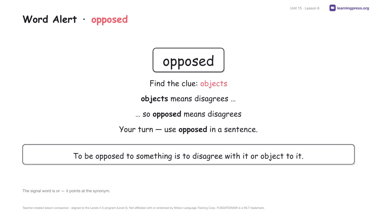 Preview page 3 of Fundations Level 5 Unit 15 Lesson Slides