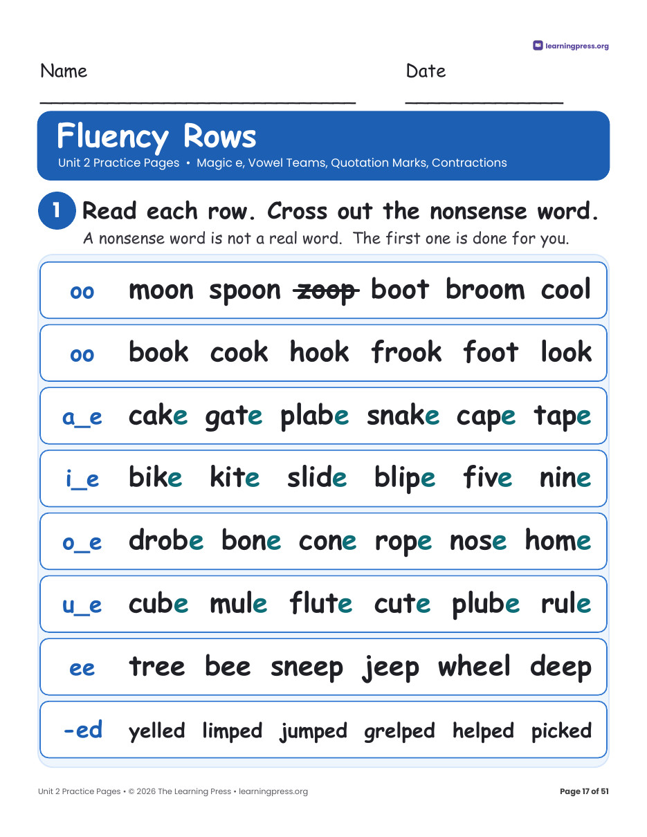 Preview page 4 of CKLA-Aligned Grade 2 Skills Unit 2 Worksheets (Lessons 1–16)