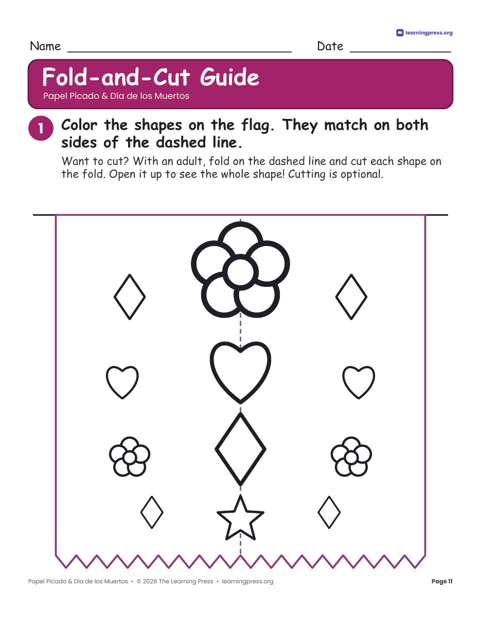Preview page 4 of Papel Picado Day of the Dead Activities · Día de los Muertos Reading & Craft