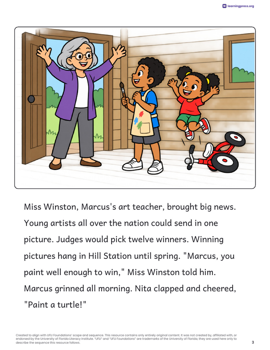 Preview page 4 of UFLI-Aligned Decodable Reader · Lessons 119–128