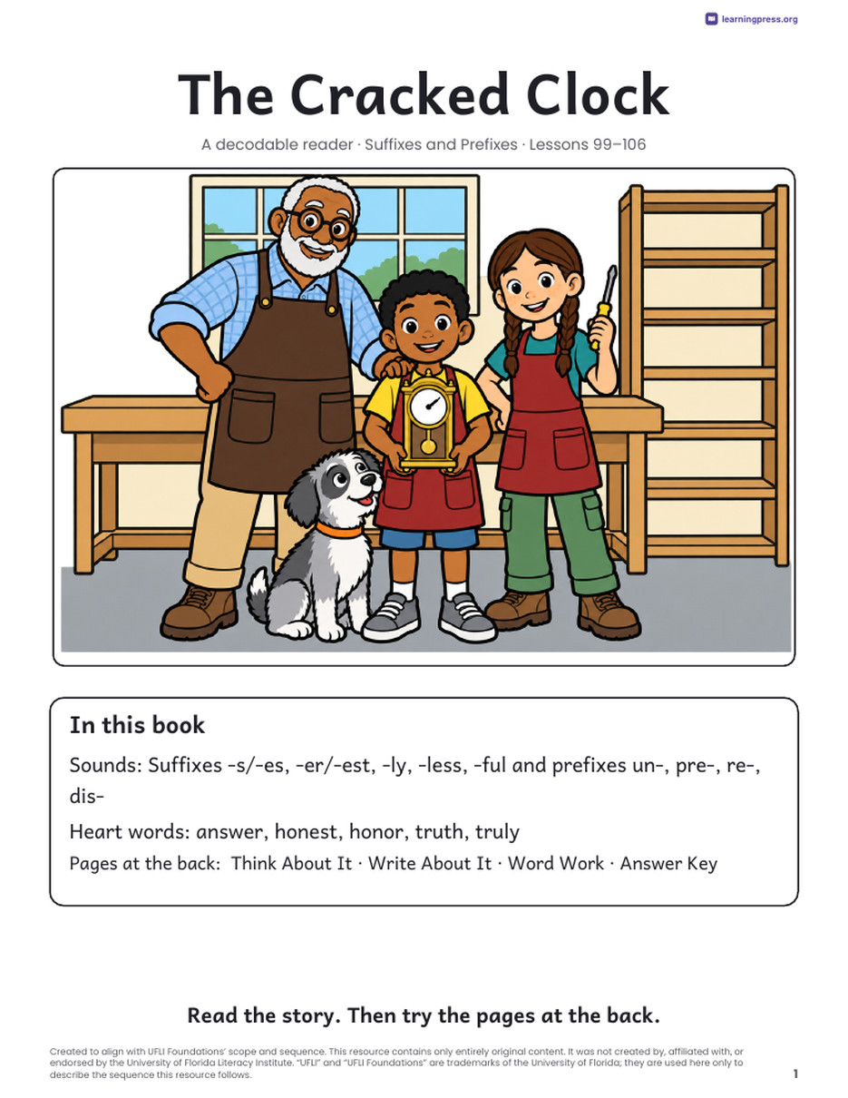 Preview page 2 of UFLI-Aligned Decodable Reader · Lessons 99–106