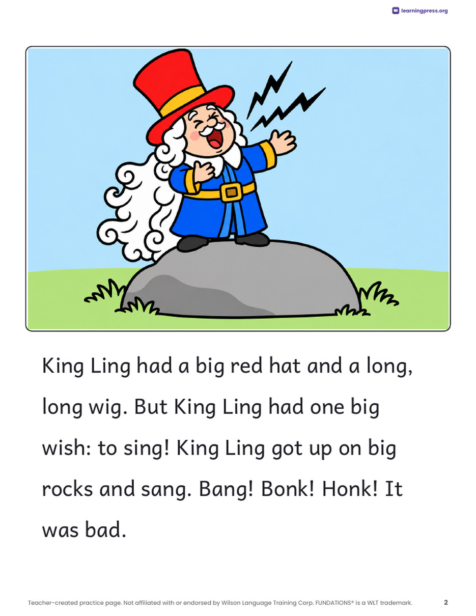 Preview page 3 of Fundations®-Aligned Decodable Reader · Level 1 Unit 7