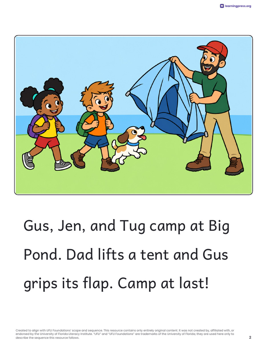 Preview page 3 of UFLI-Aligned Decodable Reader · Lessons 38b–41c