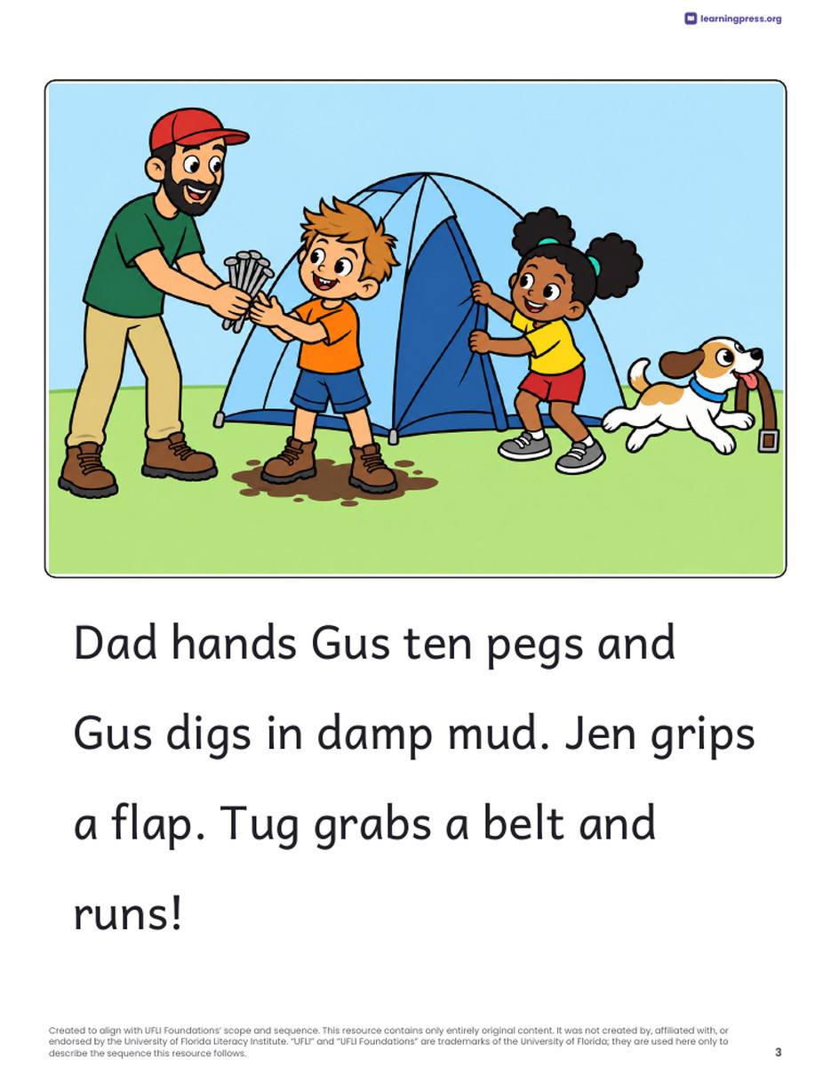 Preview page 4 of UFLI-Aligned Decodable Reader · Lessons 38b–41c