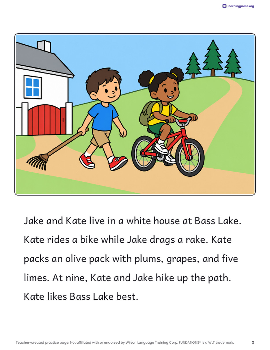 Preview page 3 of Fundations®-Aligned Decodable Reader · Level 2 Unit 6