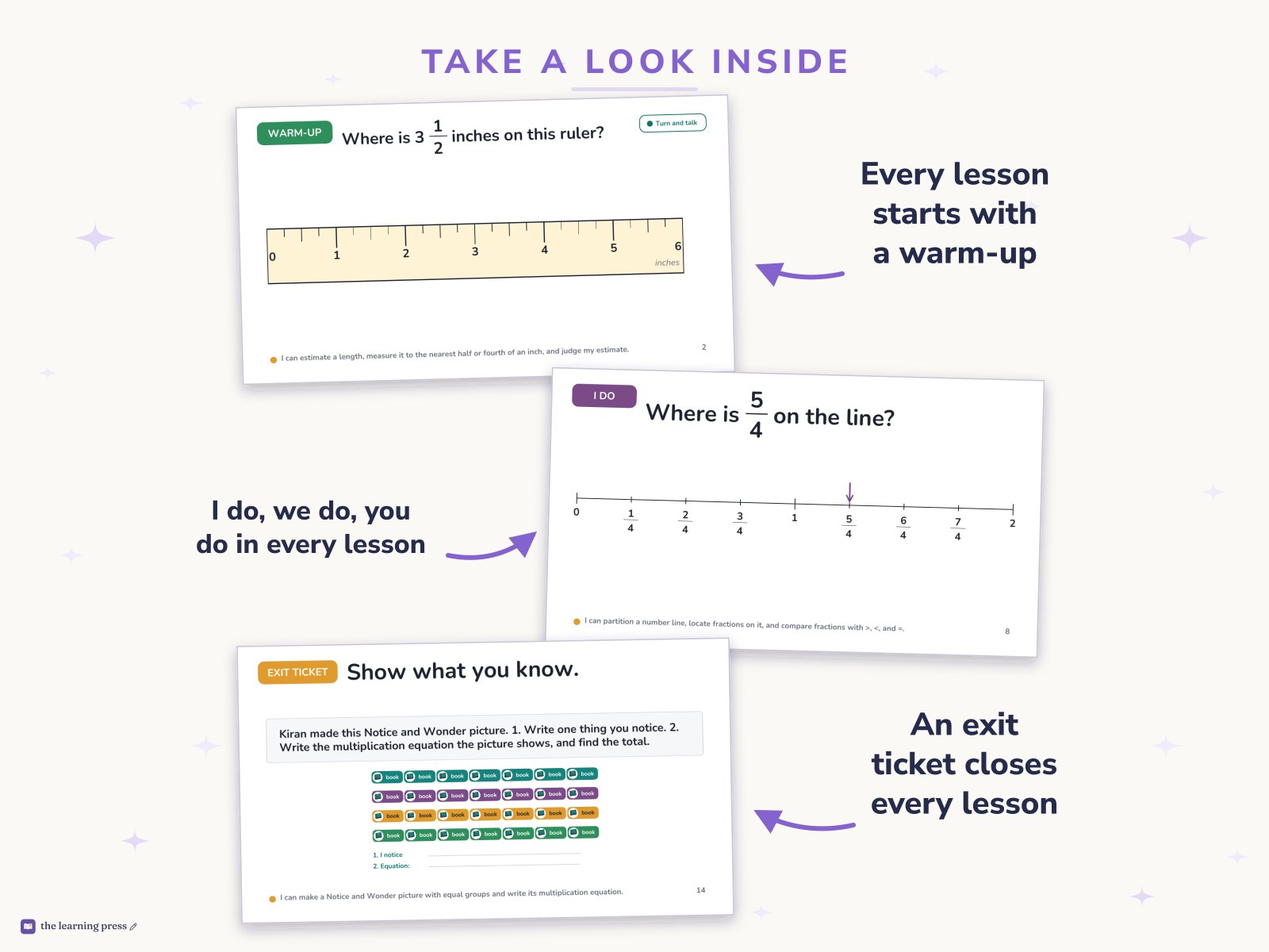 Preview page 2 of Illustrative Math (IM®) Aligned 3rd Grade Unit 8 Slides: Putting It All Together