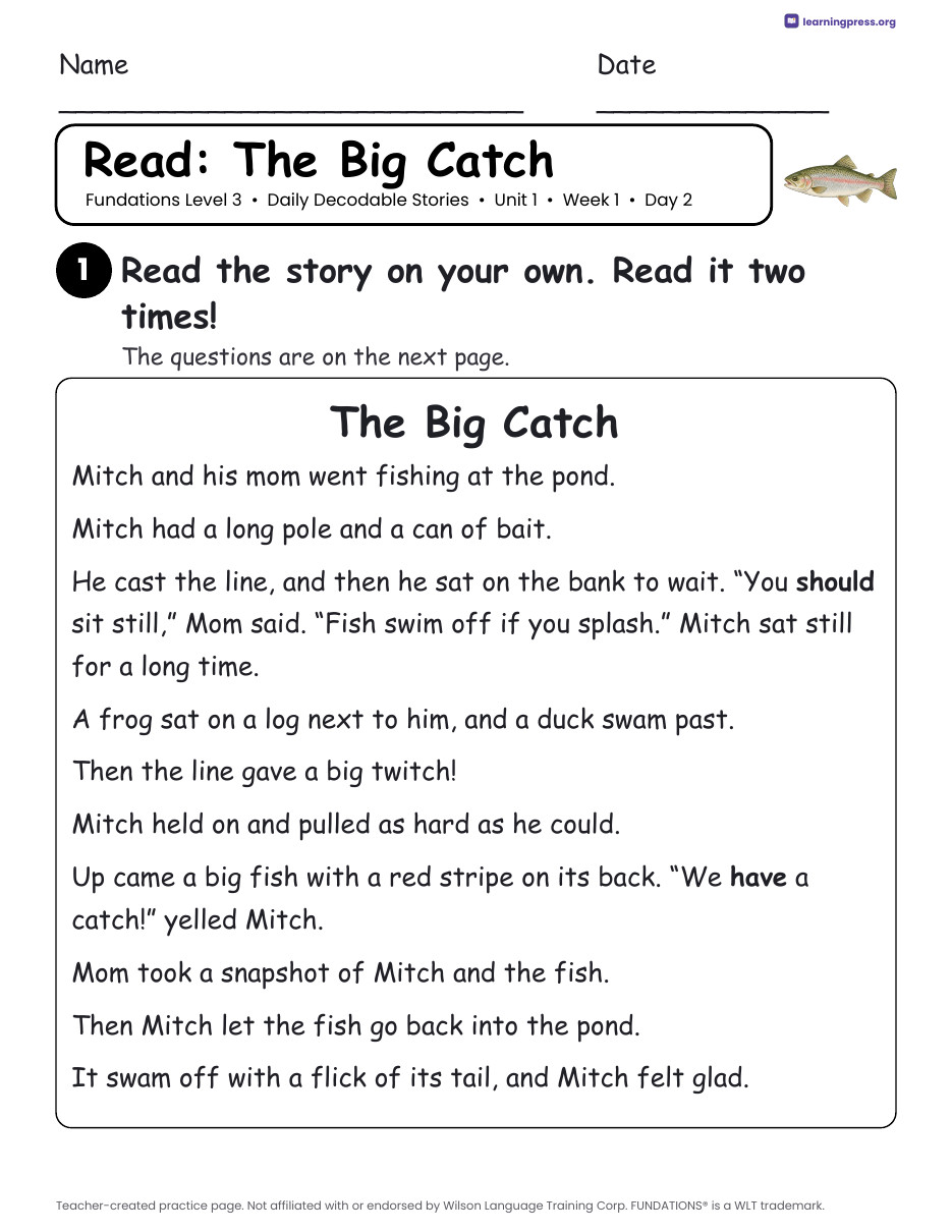 Preview page 2 of Fundations®-Aligned Level 3 Complete Bundle + Daily Decodable Stories