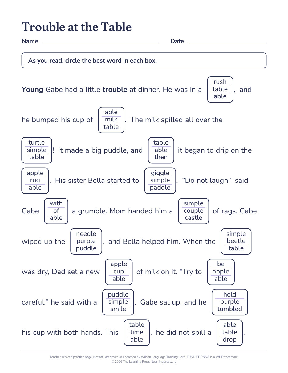 Preview page 1 of Fundations®-Aligned Maze Passages · Level 2 Unit 17