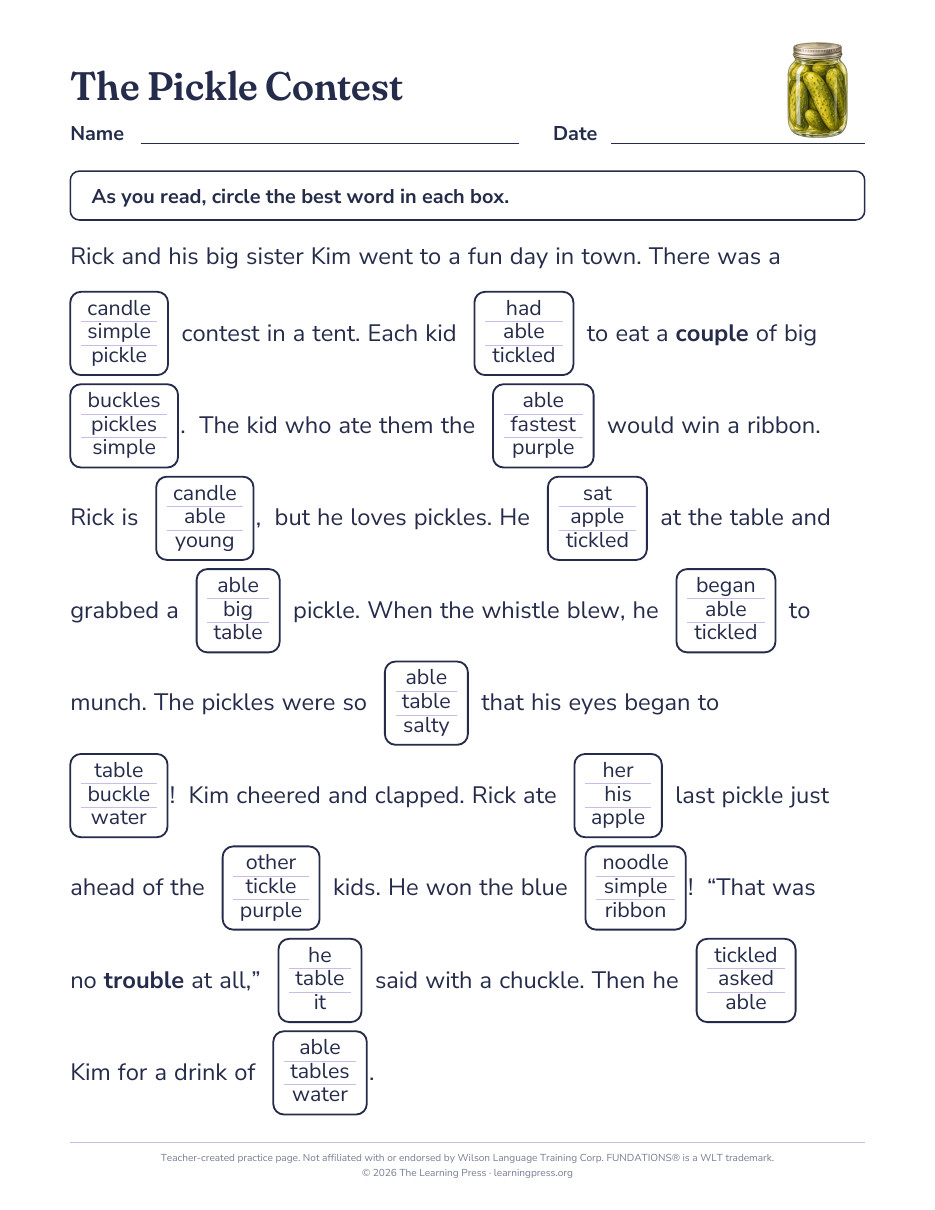 Preview page 3 of Fundations®-Aligned Maze Passages · Level 2 Unit 17