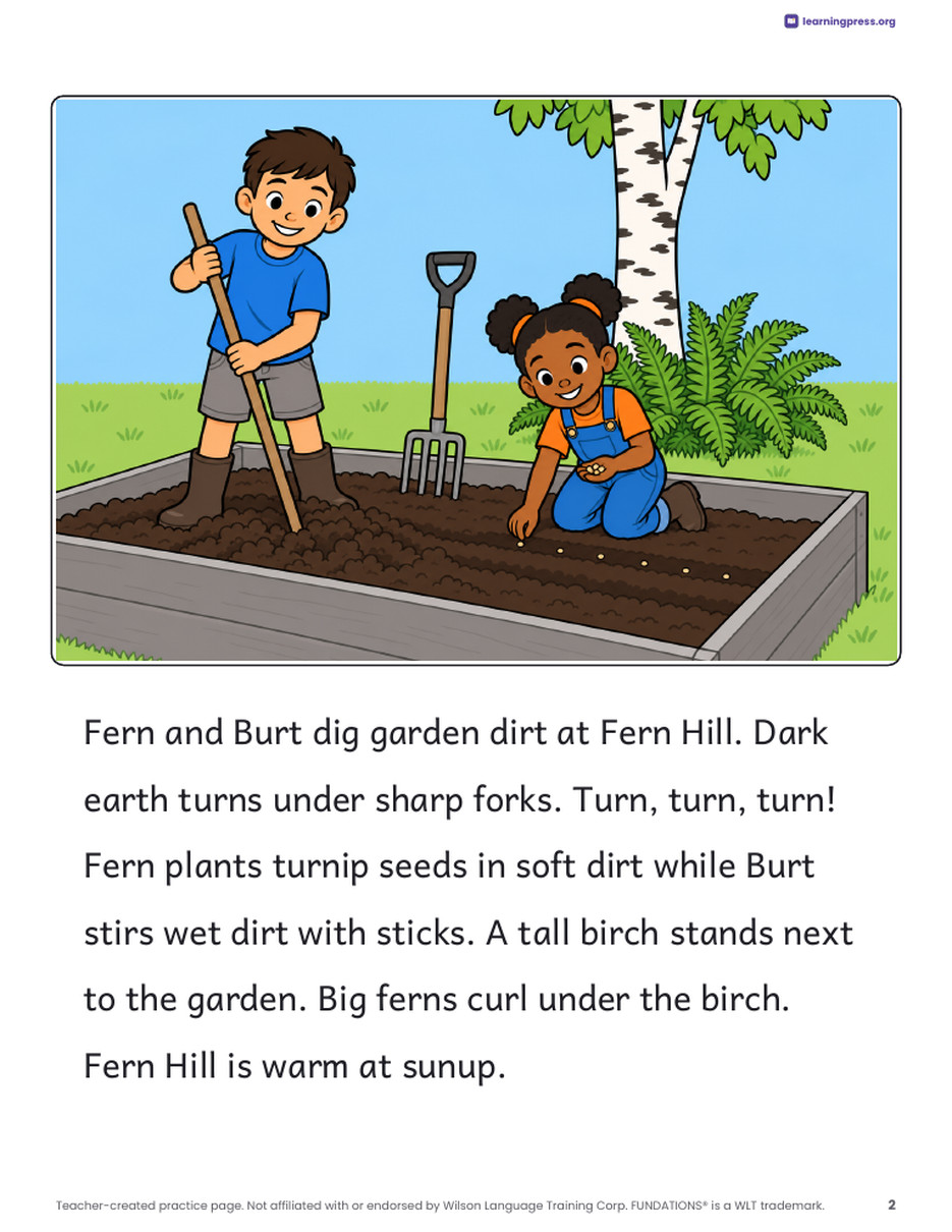 Preview page 3 of Fundations®-Aligned Decodable Reader · Level 2 Unit 9