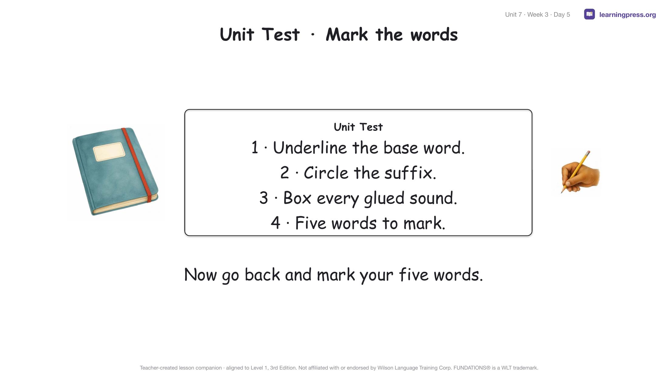 Preview page 4 of Fundations Level 1 Unit 7 Lesson Slides – 3rd Edition Aligned