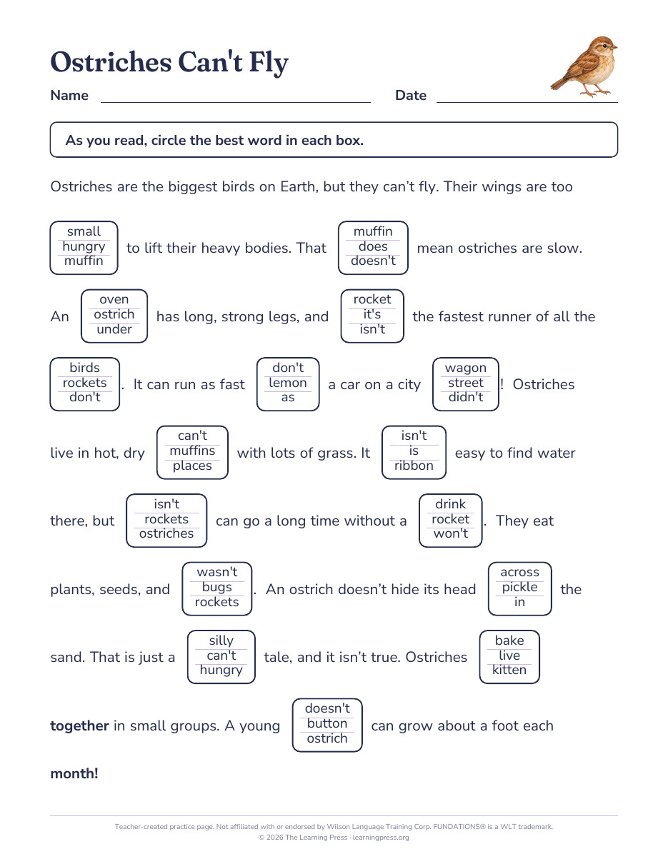 Preview page 2 of Fundations®-Aligned Maze Passages · Level 3 Unit 11