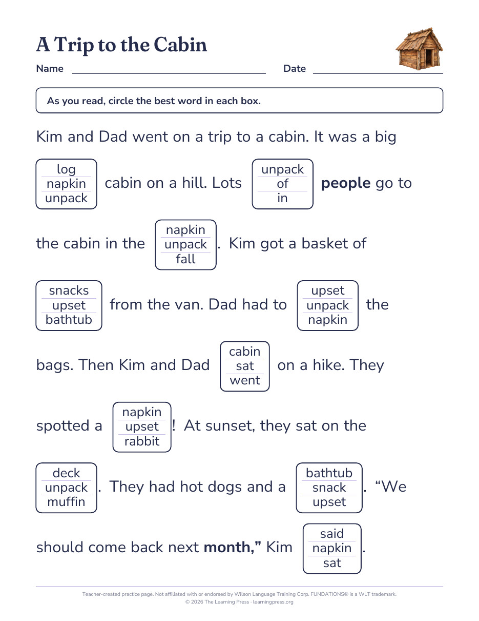 Preview page 1 of Fundations®-Aligned Maze Passages · Level 1 Unit 12