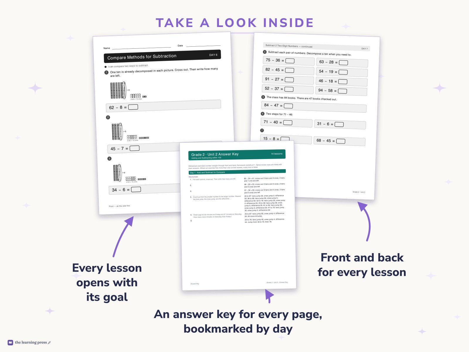 Preview page 2 of Illustrative Math (IM®) Aligned 2nd Grade Unit 2 Worksheets: Adding and Subtracting within 100