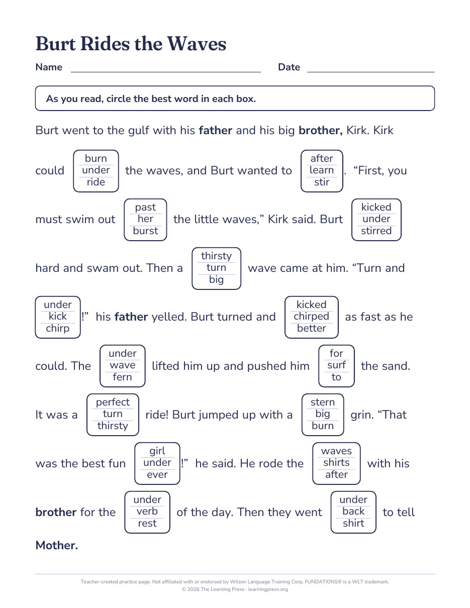Preview page 3 of Fundations®-Aligned Maze Passages · Level 2 Unit 9