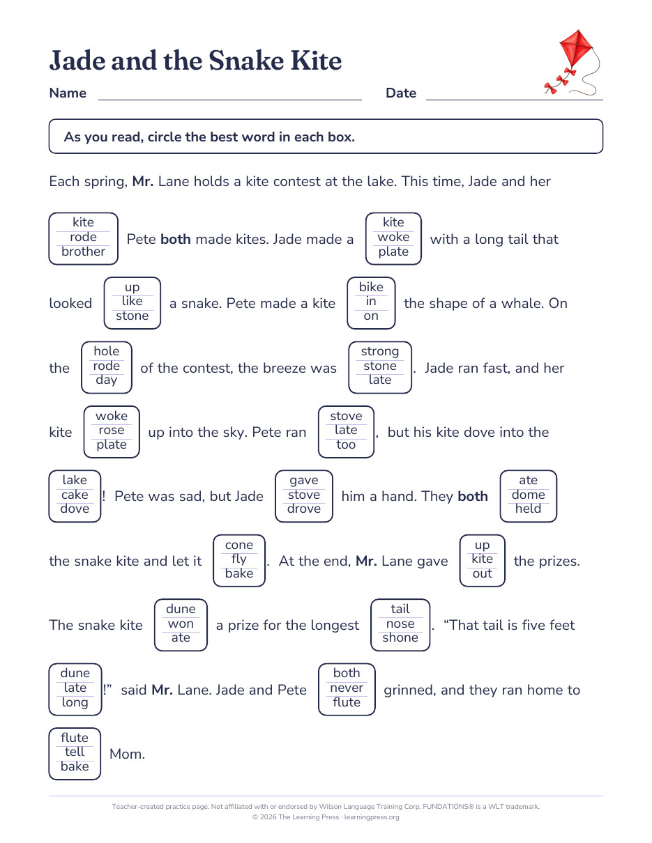 Preview page 1 of Fundations®-Aligned Maze Passages · Level 3 Unit 3