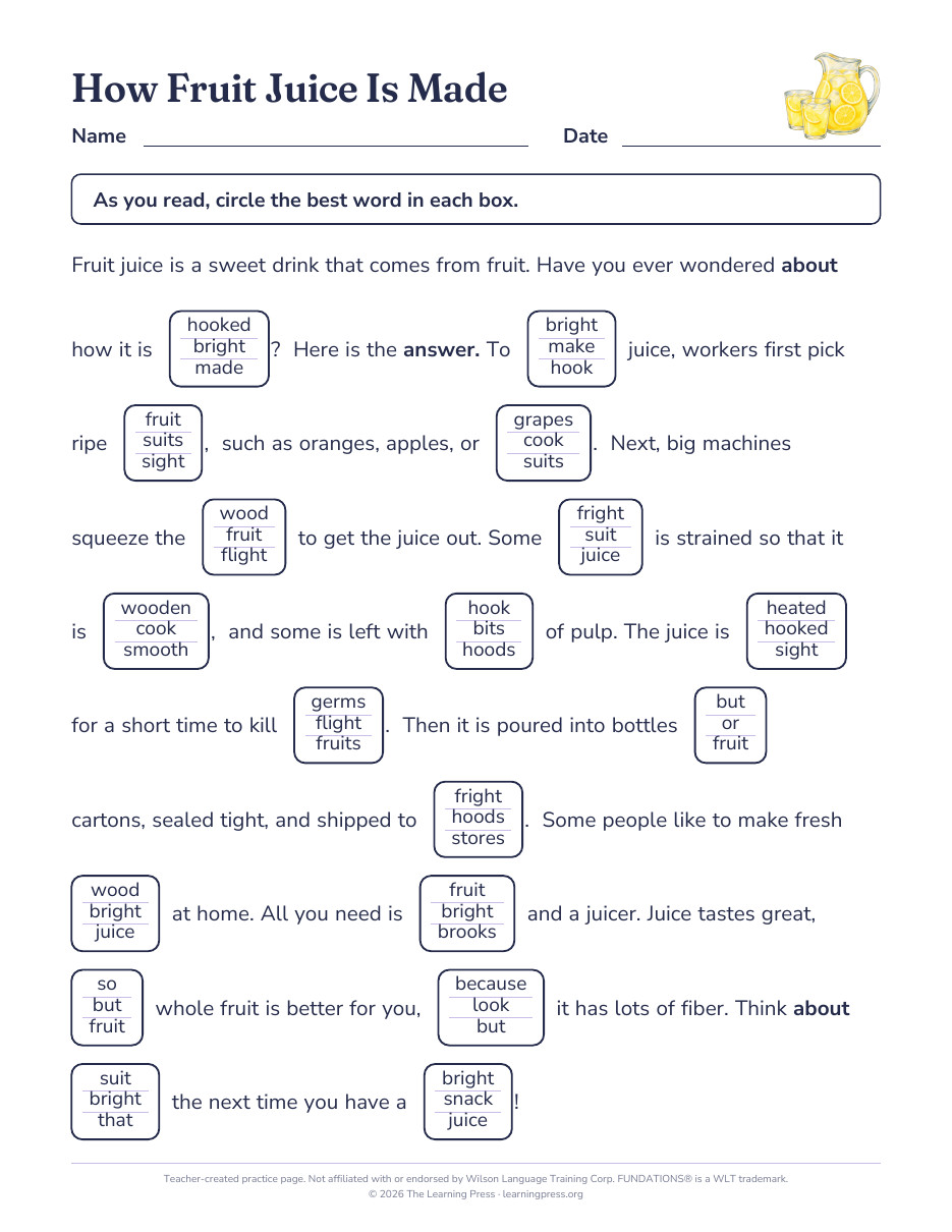 Preview page 4 of Fundations®-Aligned Maze Passages · Level 3 Unit 10