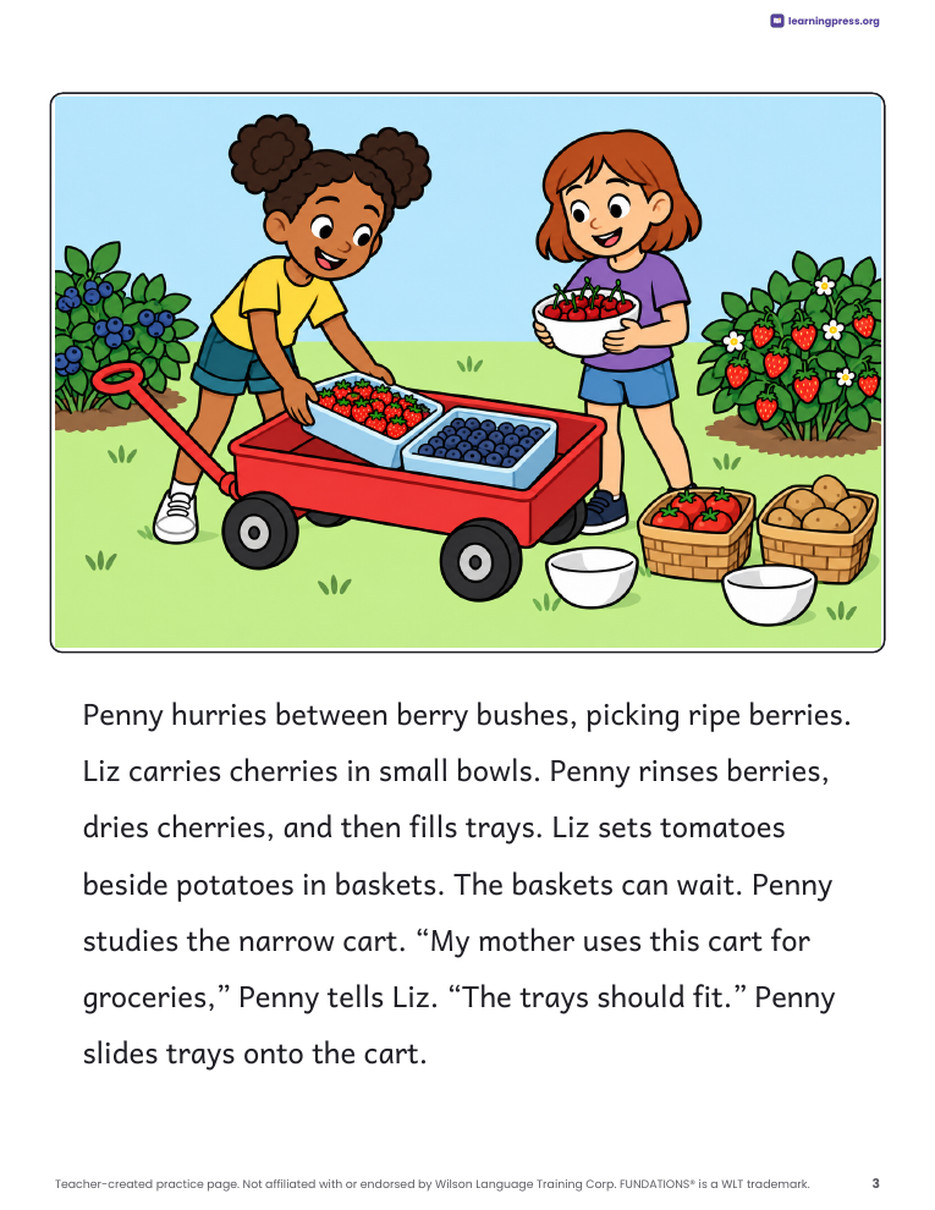 Preview page 4 of Fundations®-Aligned Decodable Reader · Level 3 Unit 7