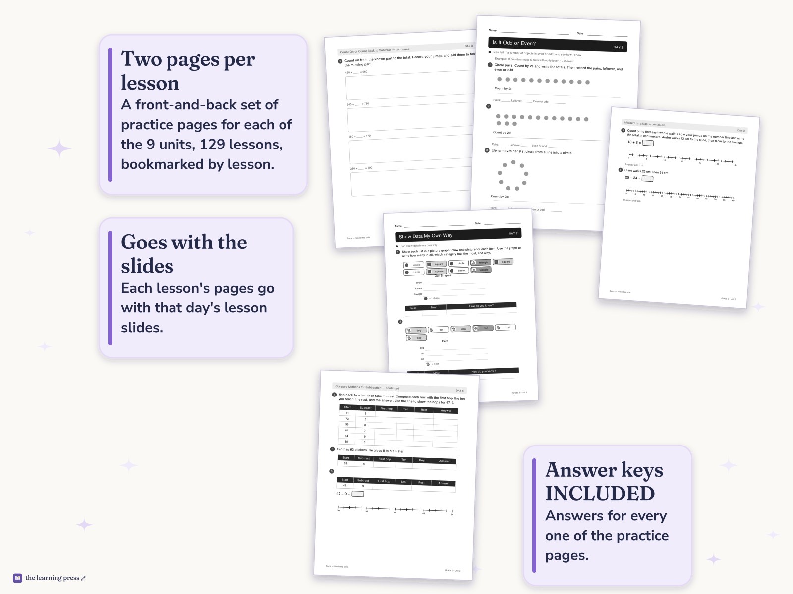 Preview page 4 of Illustrative Math (IM®) Aligned 2nd Grade Full-Year Worksheets: All 9 Units