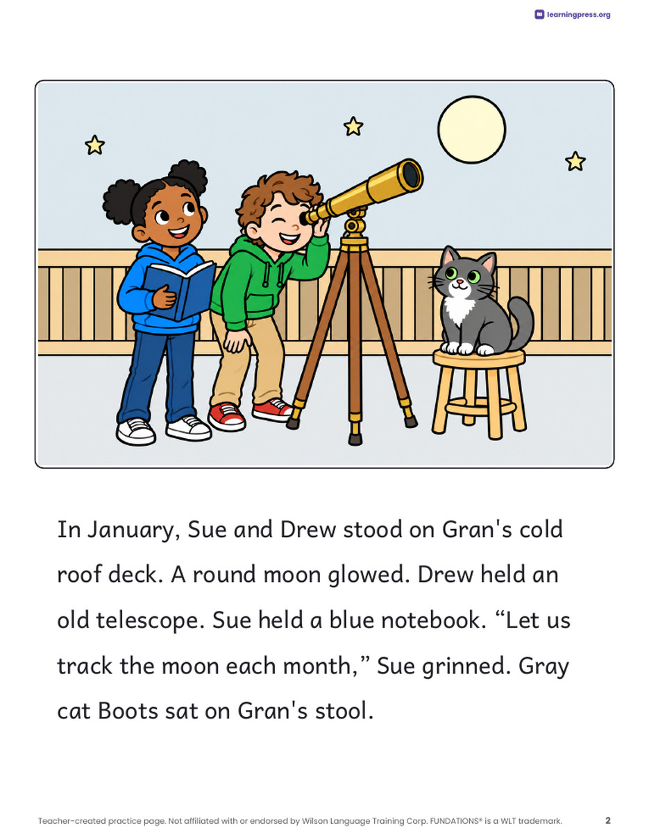 Preview page 3 of Fundations®-Aligned Decodable Reader · Level 2 Unit 15