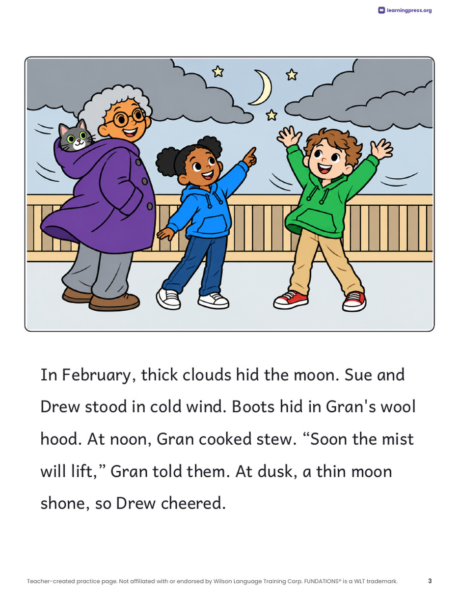Preview page 4 of Fundations®-Aligned Decodable Reader · Level 2 Unit 15