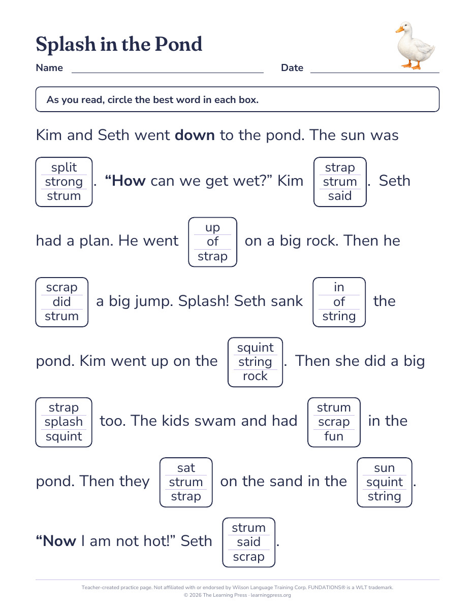Preview page 2 of Fundations®-Aligned Maze Passages · Level 1 Unit 10