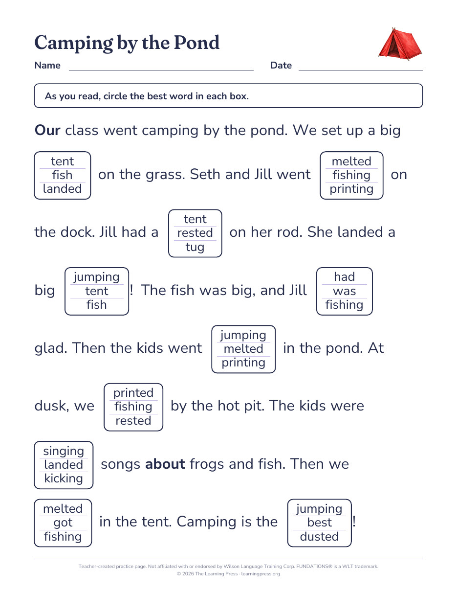 Preview page 3 of Fundations®-Aligned Maze Passages · Level 1 Unit 10